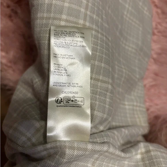 Free People Pink and Brown Teddy Jacket - Picture 7 of 7